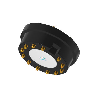 Customized Pogo Pin Magnetic Connector 12 Pin Male And Female Magnetic Connector Round
